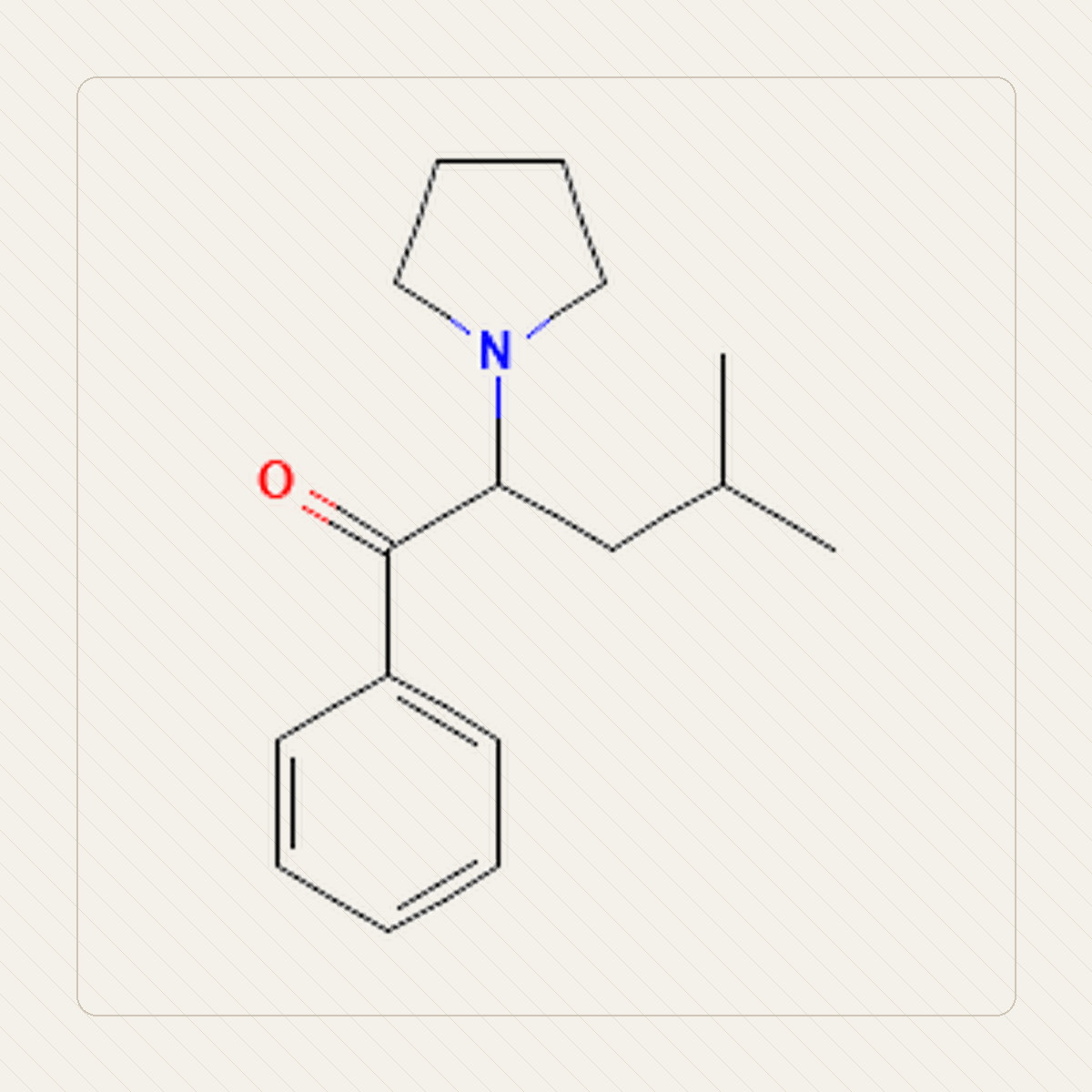 α-PHiP, educational illustration of the molecular structure