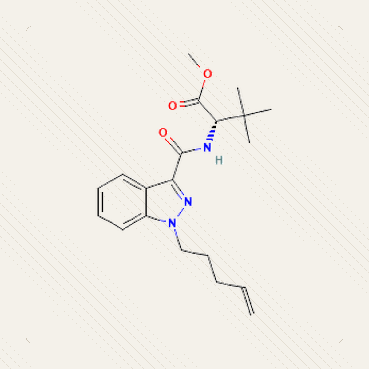 MDMB-4en-PINACA 4en-PINACA, educational illustration of the molecular structure